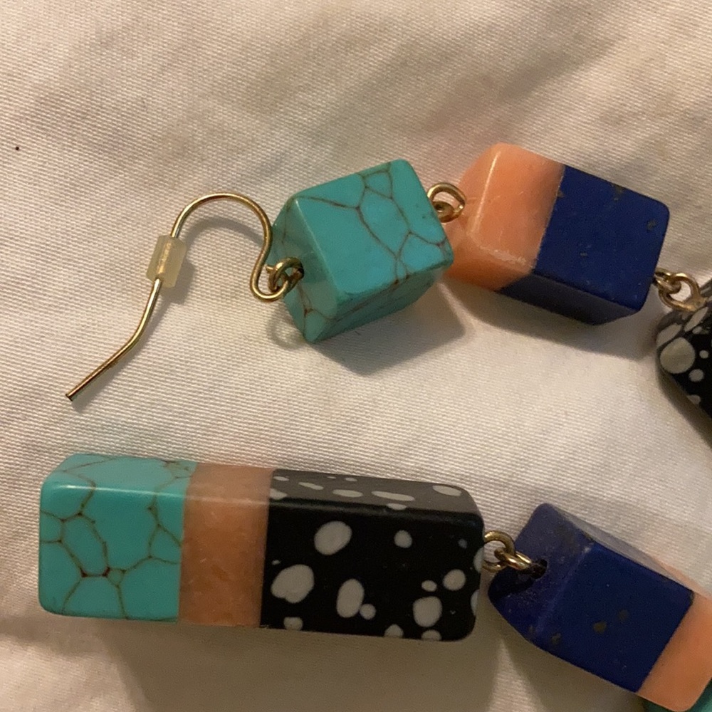 Stone Earrings - Picture 2 of 2
